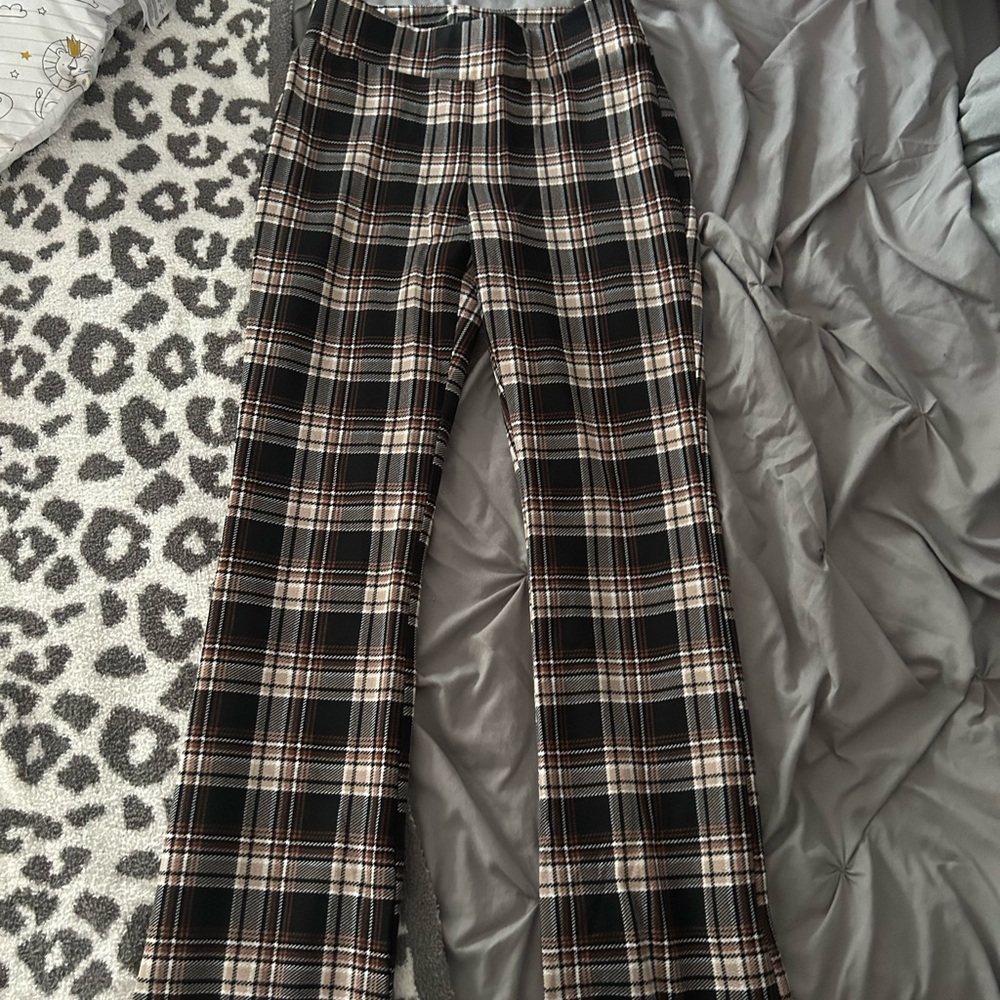 Black and White Plaid Pants